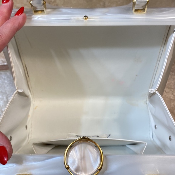 1950s Stylecraft Miami Lucite Top Handle Box Bag - Picture 7 of 7